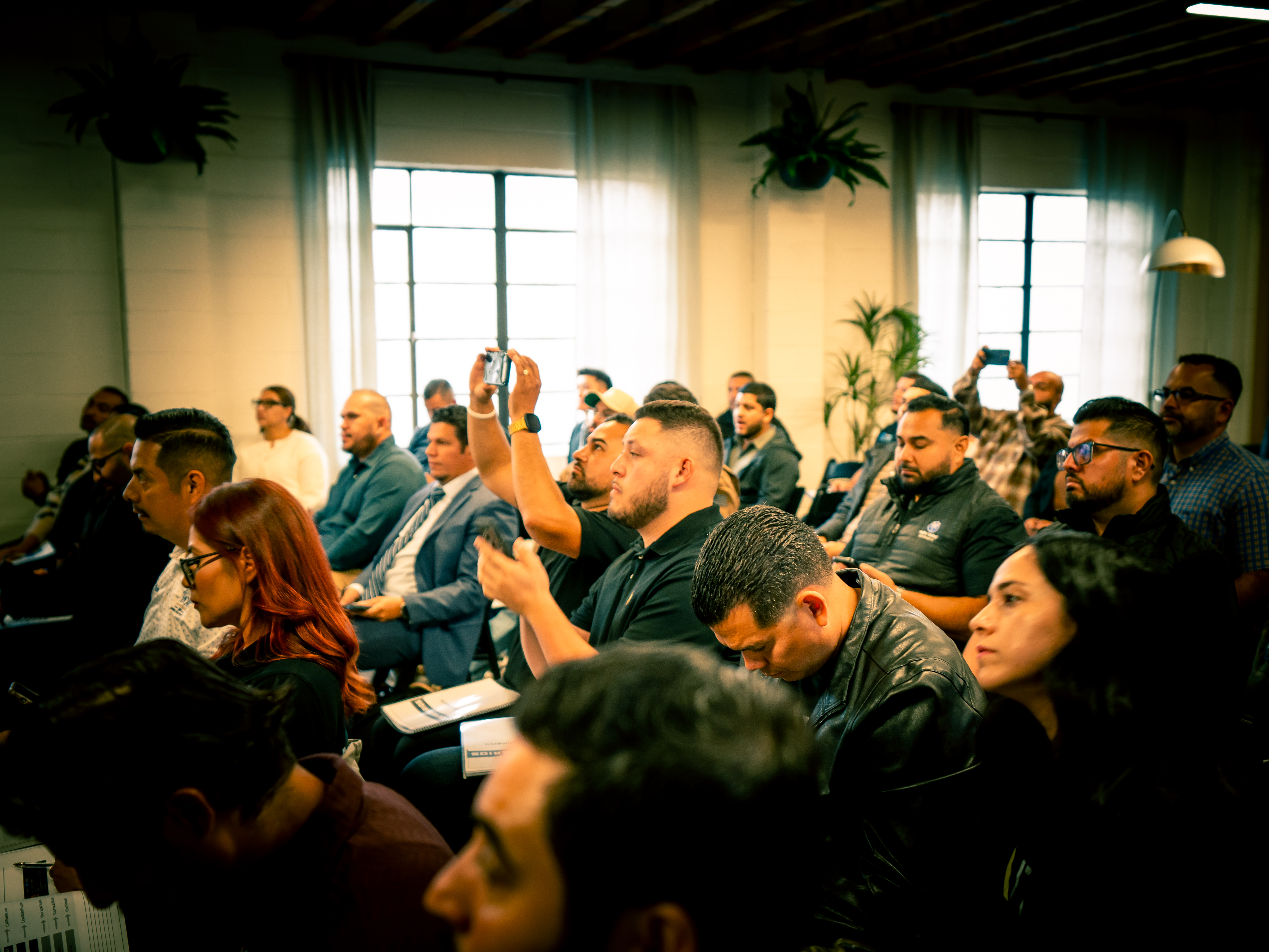 Attendees at the training